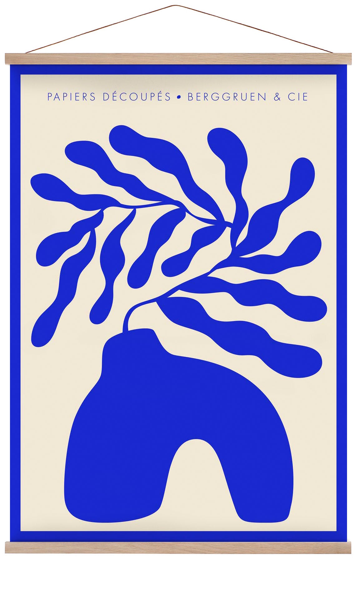 Blue Vase Papiers Découpés Art Exhibition