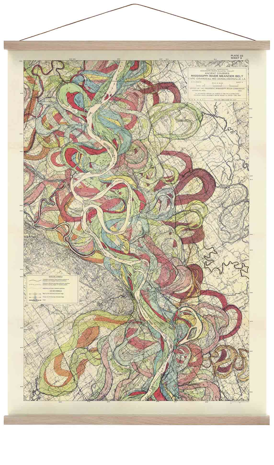 The Meandering Mississippi by Harold Fisk; Plate 22, Sheet 6