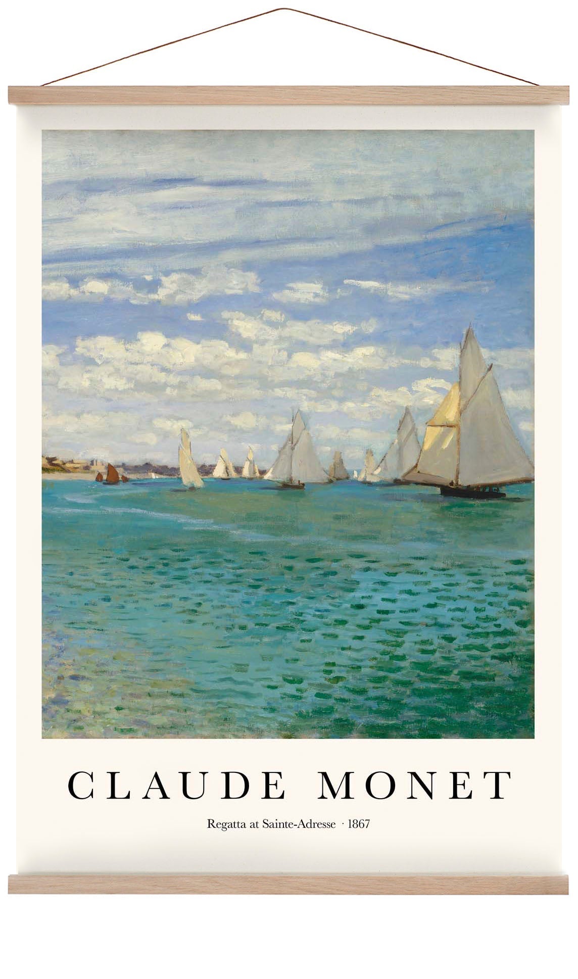 Regatta at Sainte Adrese by Claude Monet