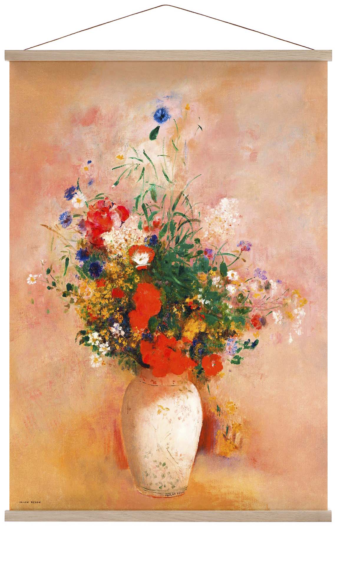 Vase of Flowers Painting by Odilon Redon