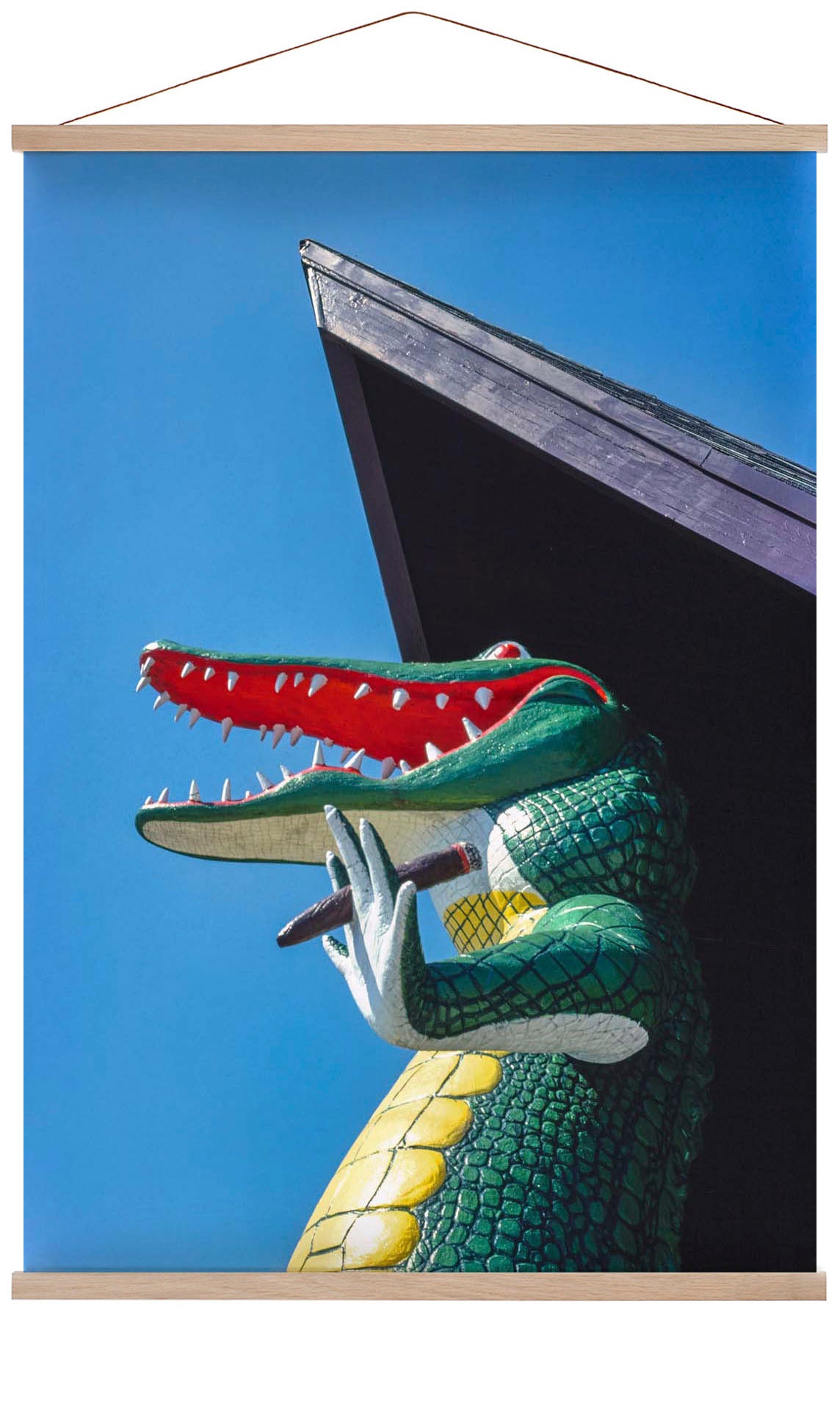 Gatorland Zoo alligator statue, Route 1, St. Augustine, Florida by John Margolies