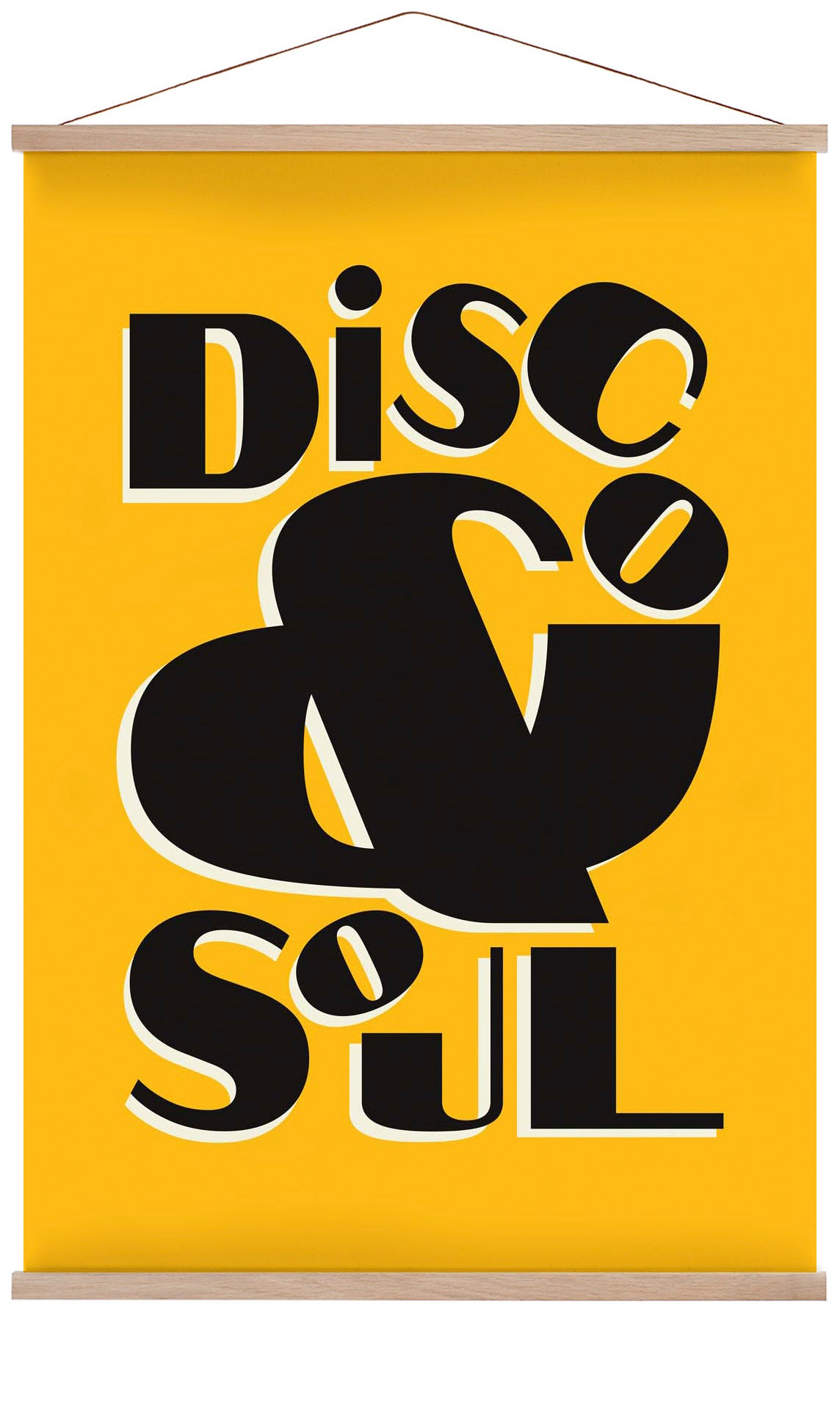 Disco & Soul Yellow Art Print