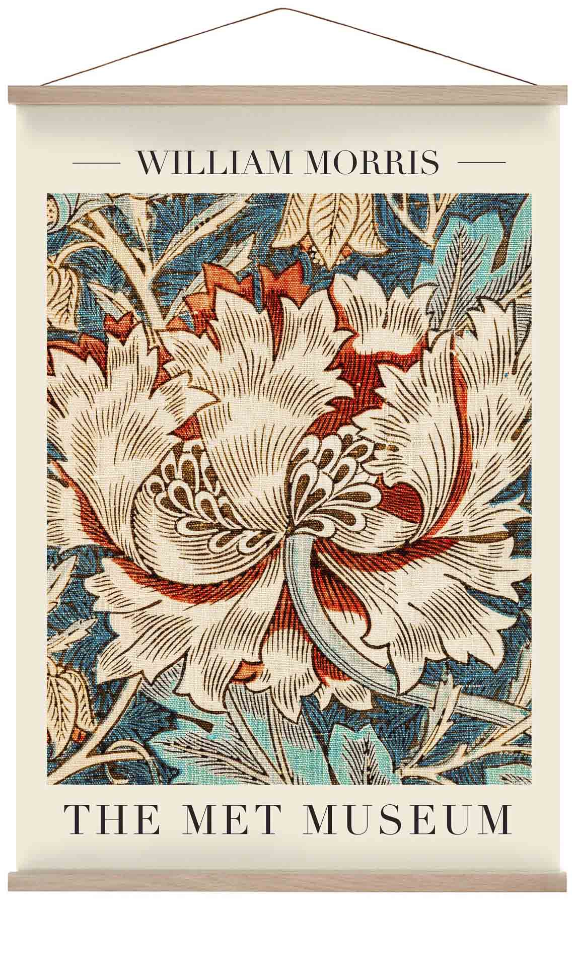 William Morris Honeysuckle Pattern III Art Exhibition
