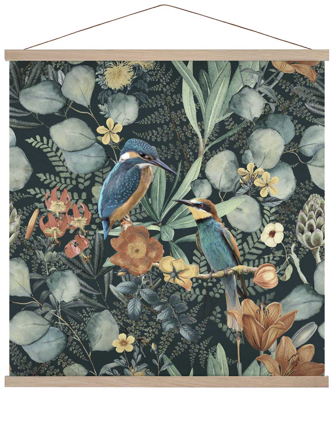 Kingfisher and Hummingbird 2 by Andrea Haase