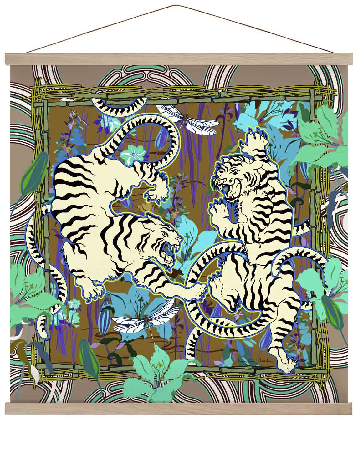 White Tigers Soft Tone by MARYLENE MADOU