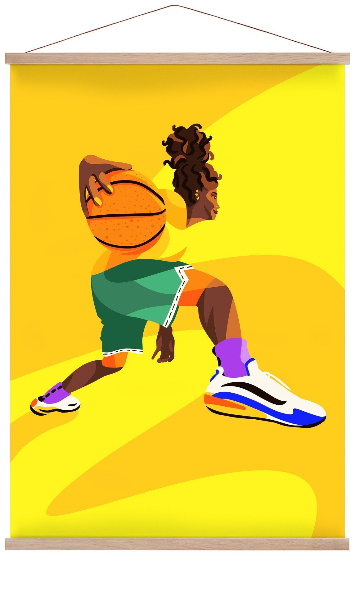 Basketball player by Sofia Doudine