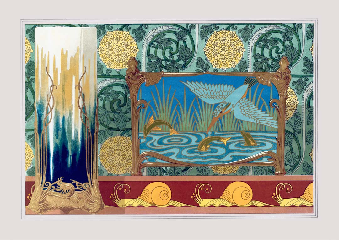 Bird on the Lake and Snails