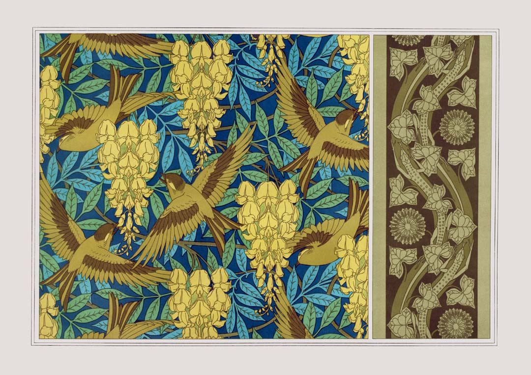 Birds, Flowers and Leaves