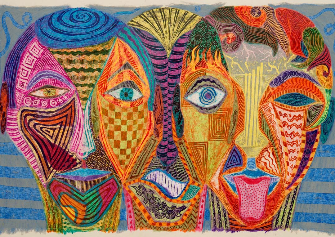 Jersey Lila Blumenmarkt