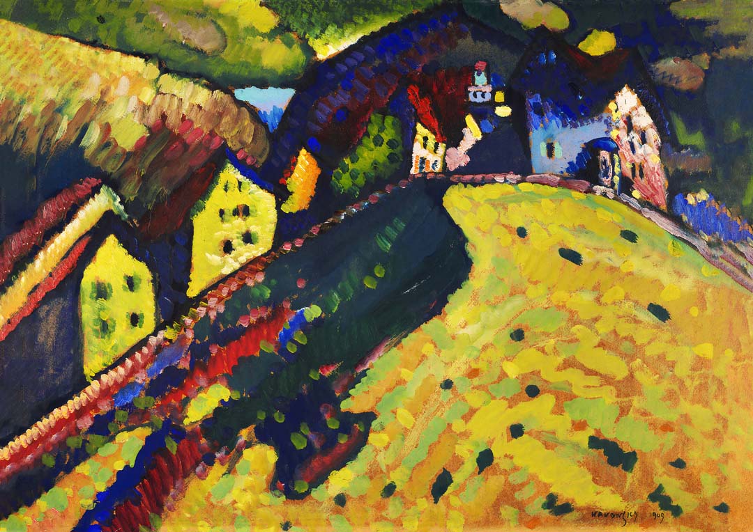 Häuser in Murnau von Wassily Kandinsky Poster