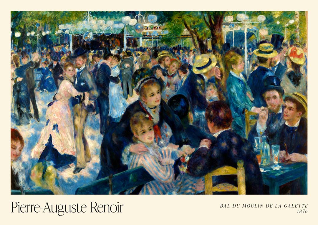 Bal du le Moulin de la Galette Art Exhibition by Pierre A. Renoir