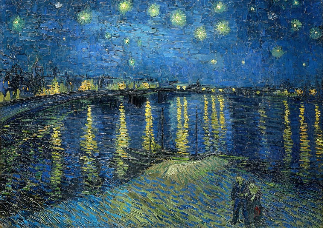 Sternennacht über der Rhone von Van Gogh