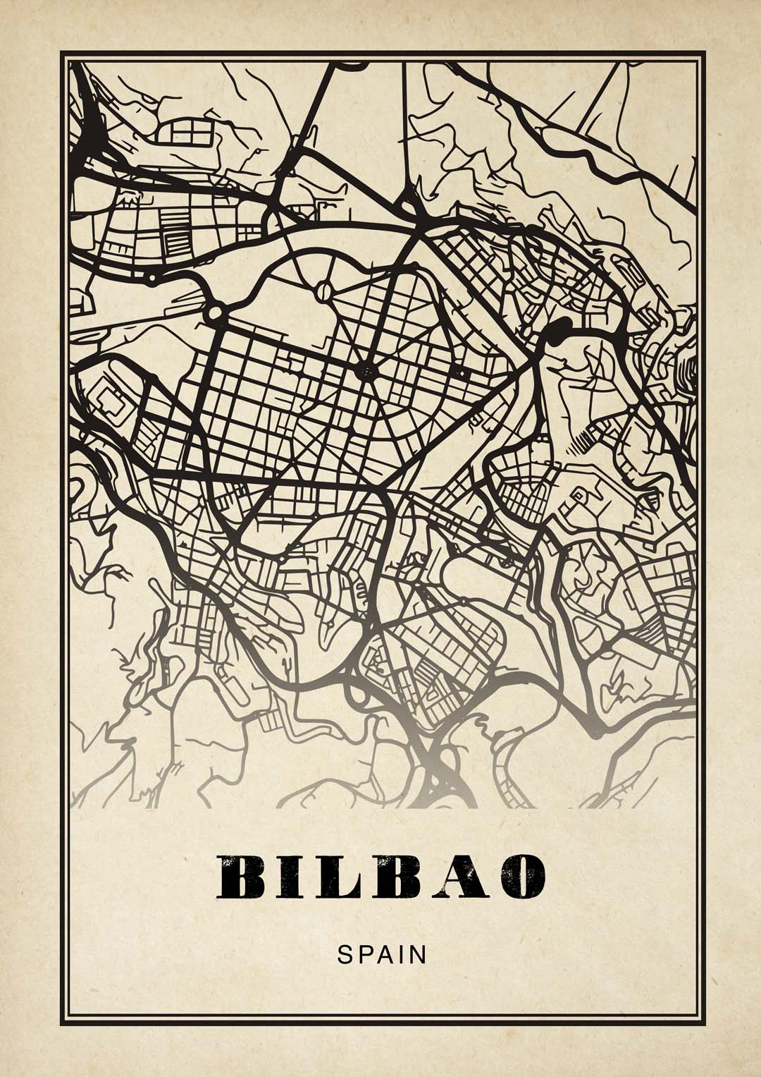 Bilbao City Sepia