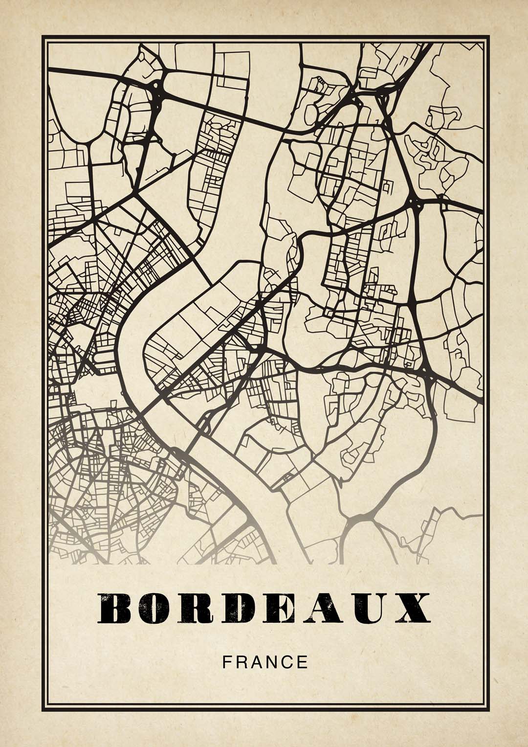 Bordeaux City Sepia