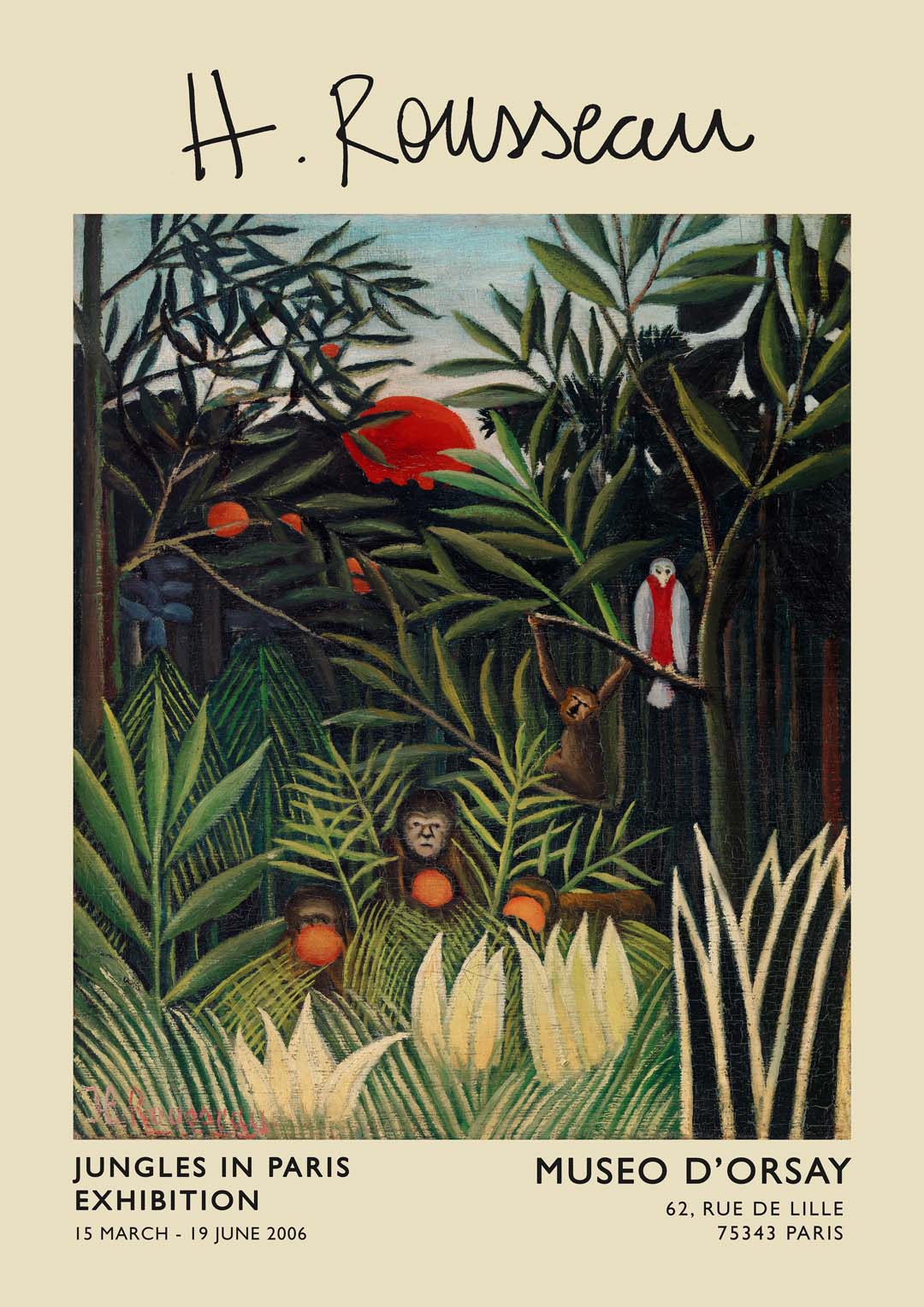 Monkeys and Parrot Rousseau Exhibition