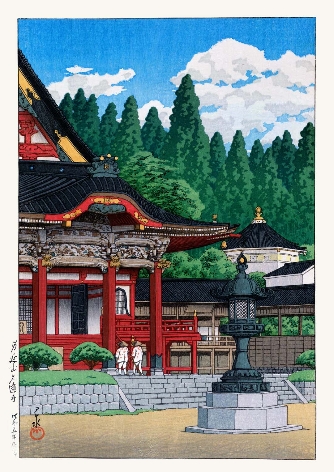 Roter Tempel von Hasui