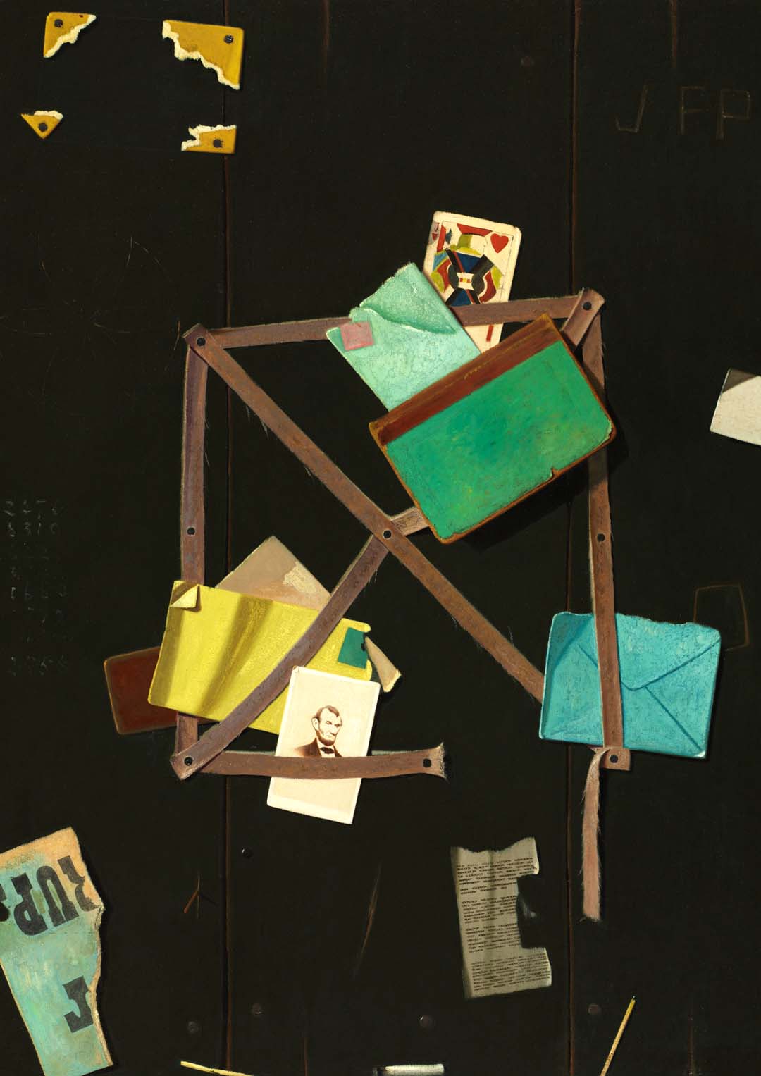 Card Rack with a Jack of Hearts by John Frederik Peto