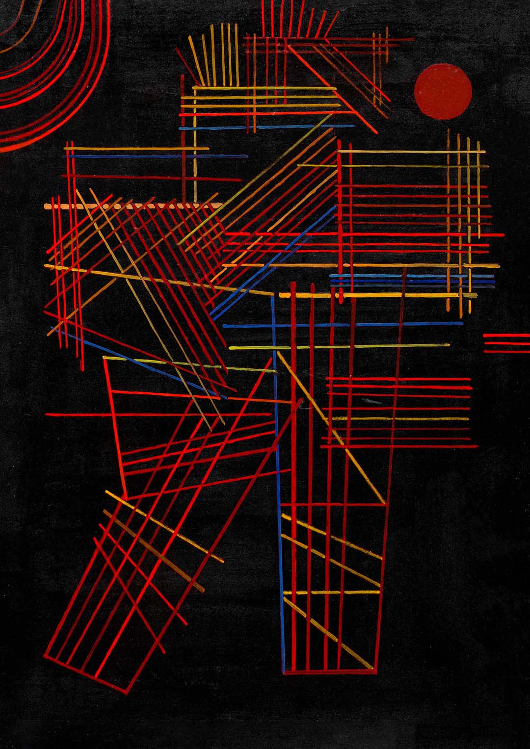 Colored Sticks by Wassily Kandinsky
