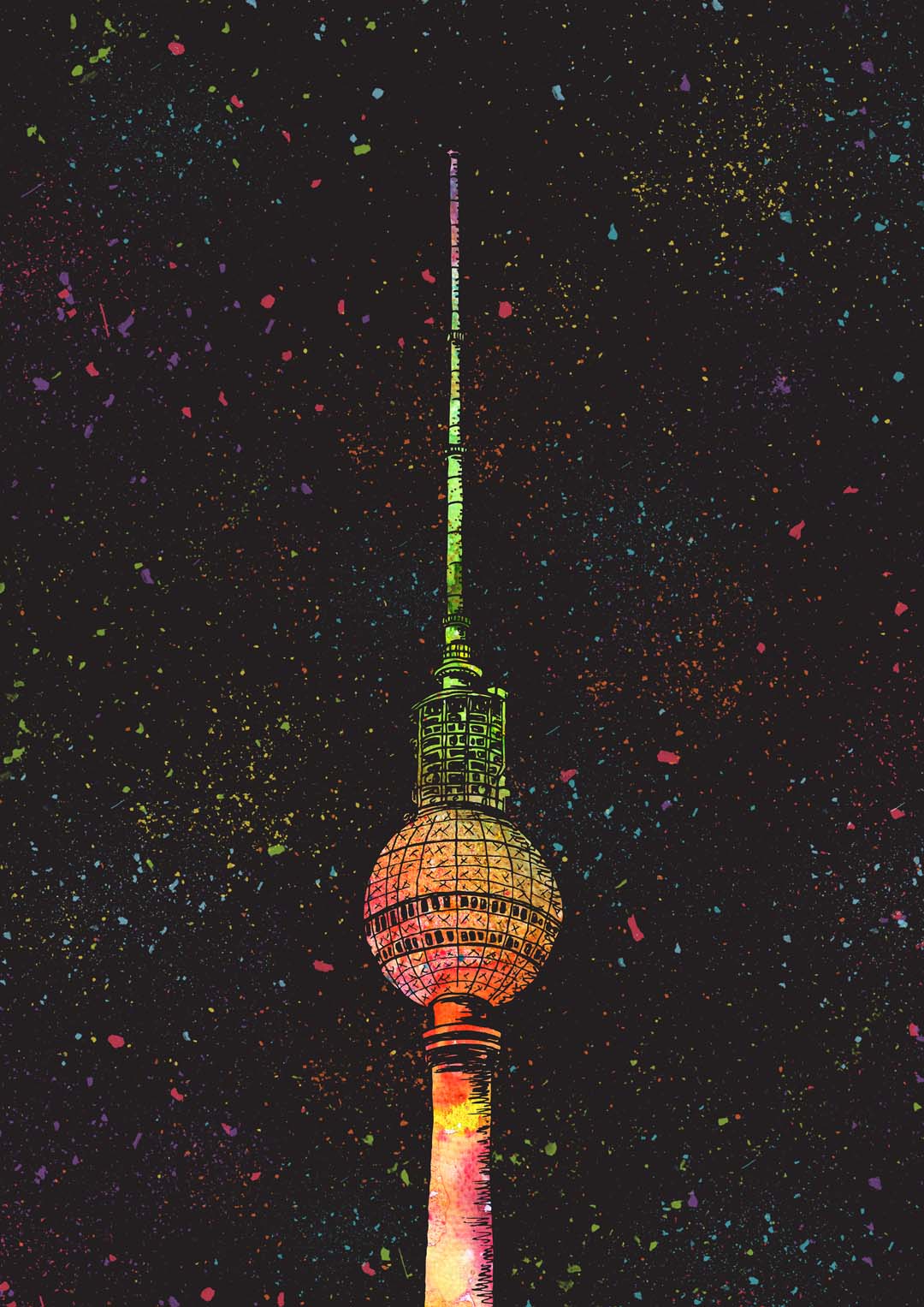Berlin Splat TV Tower by Kaitlyn Parker
