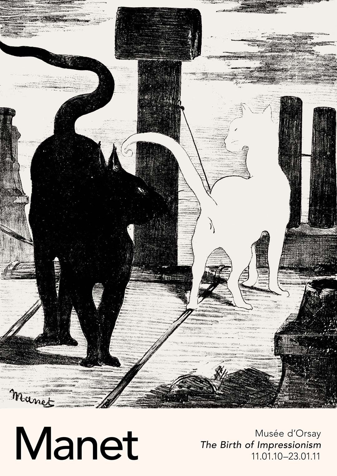 The Cats Rendezvous by Manet Exhibition