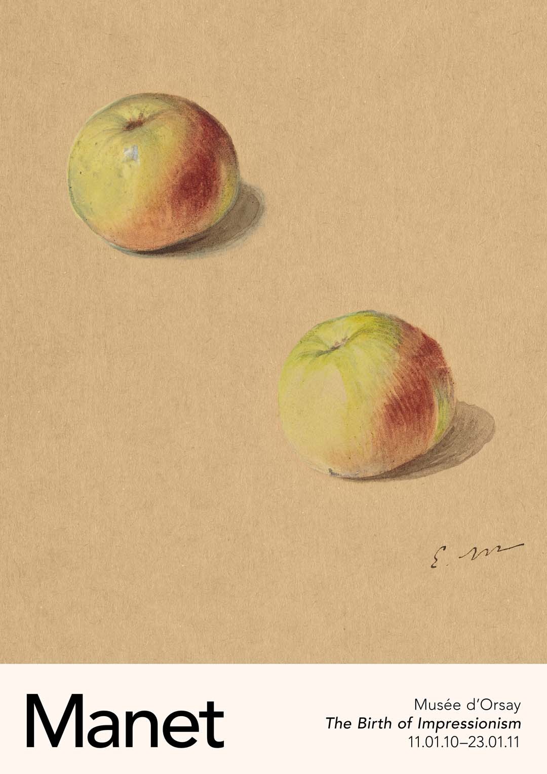 Two Apples by Manet Exhibition
