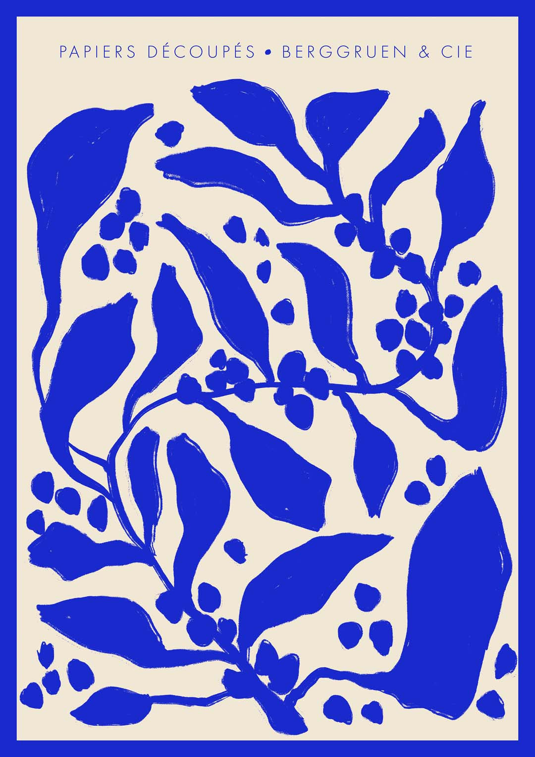 Blue Berries Papiers Découpés Art Exhibition