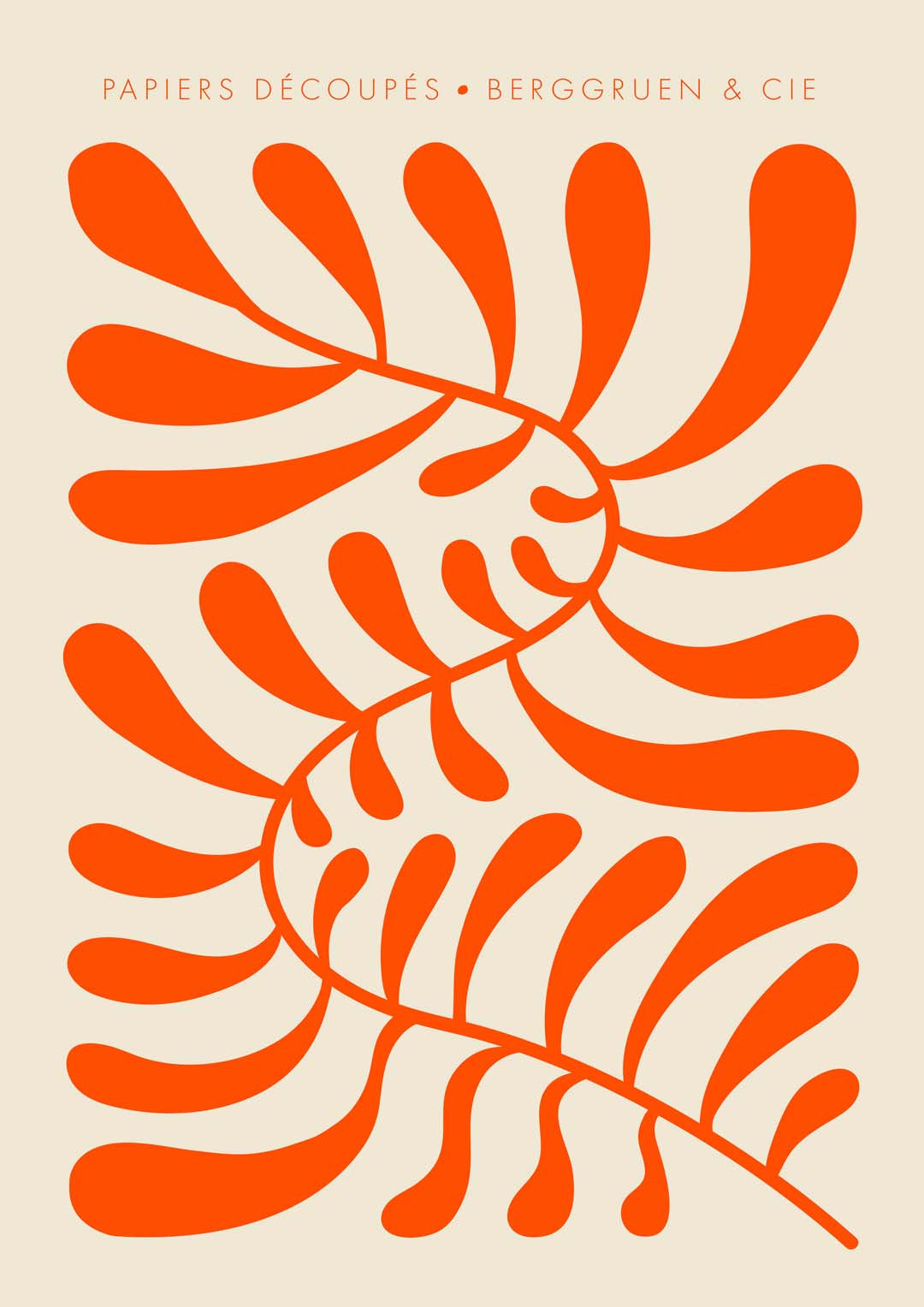 Orange Papiers Découpés Art Exhibition