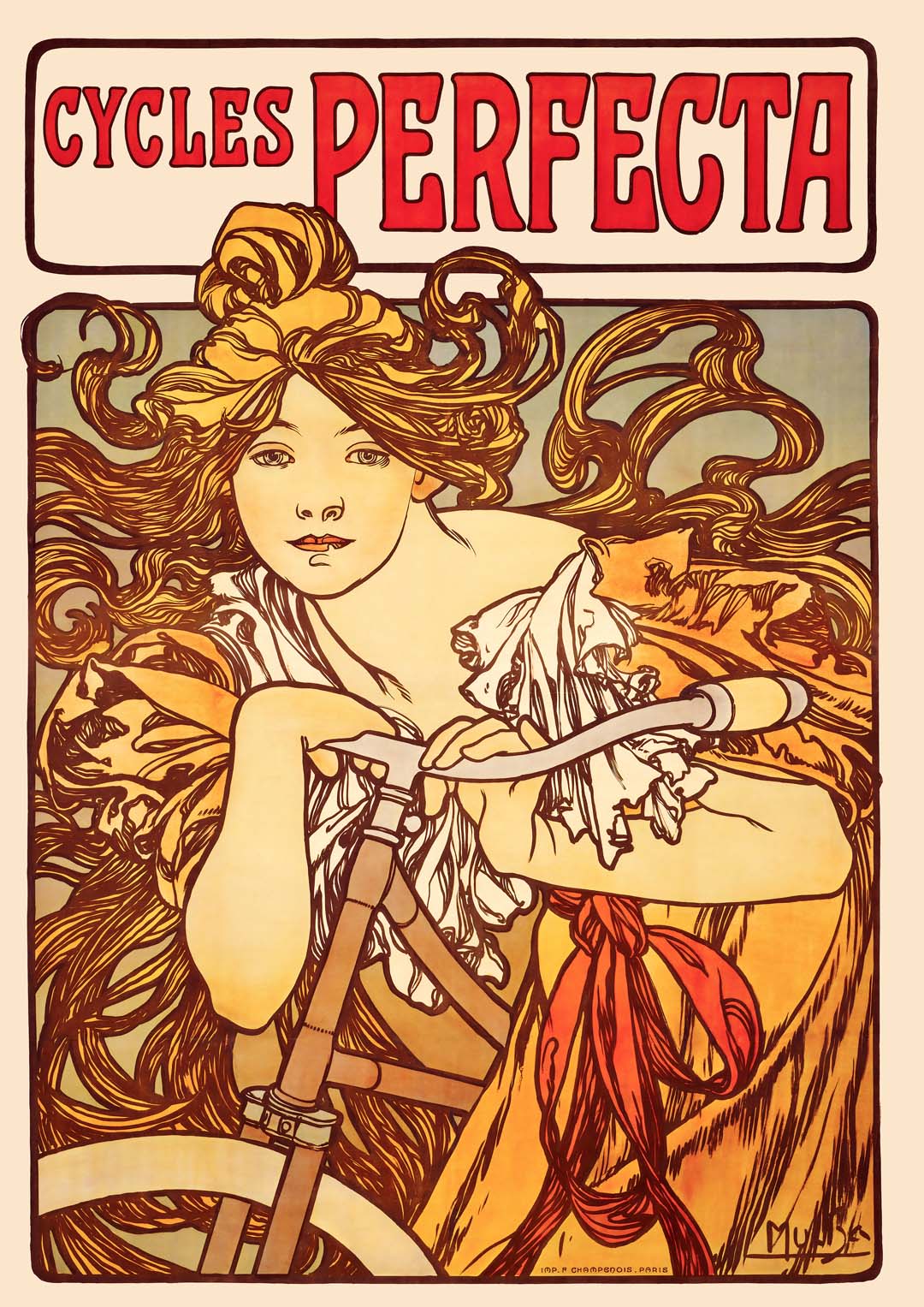 Cycles Perfecta by Alphonse Mucha