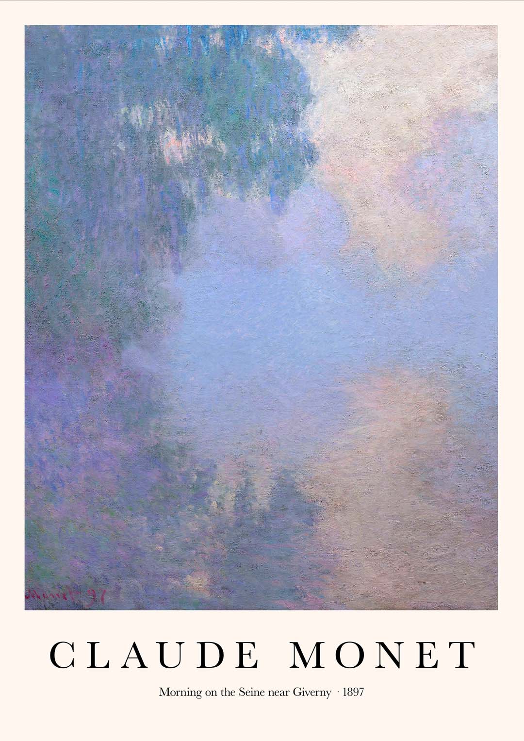 Morning on the Seine near Giverny by Claude Monet