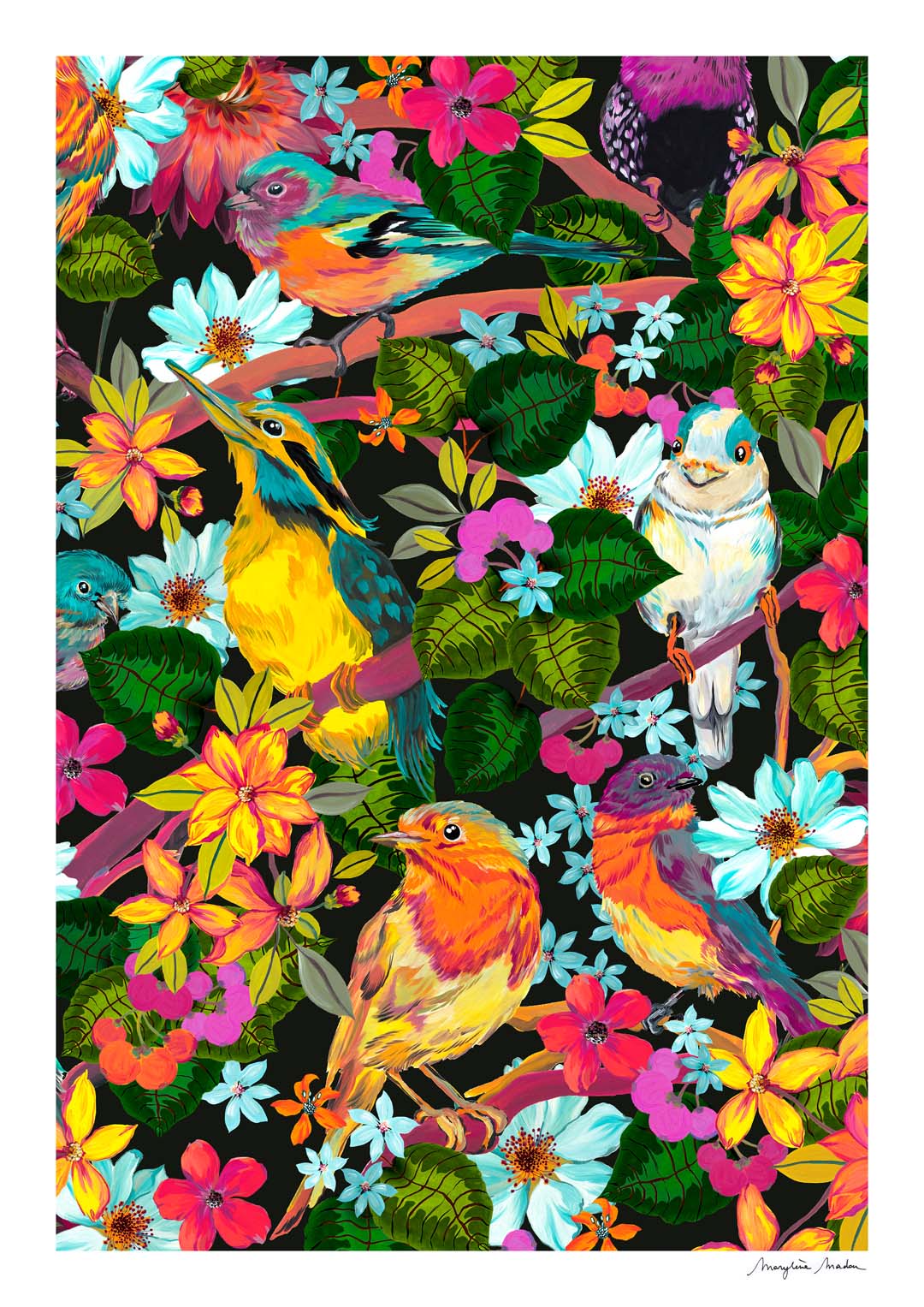 Forest Birds VERTICAL by MARYLENE MADOU