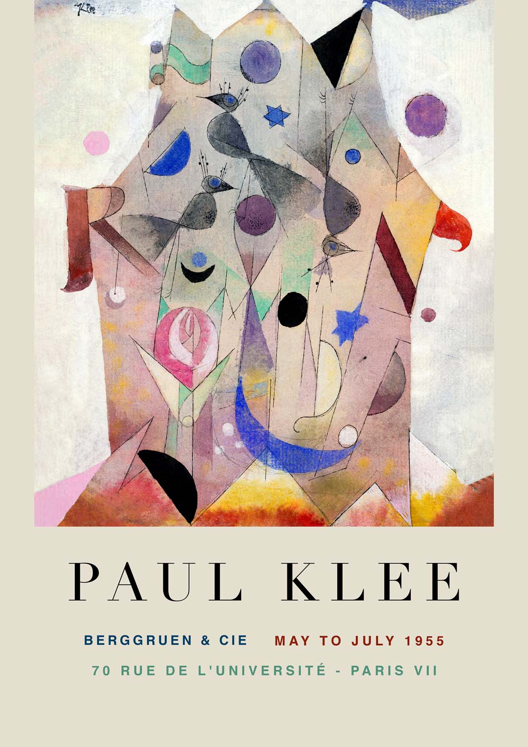 Paul Klee Persian Nightingales Art Exhibition