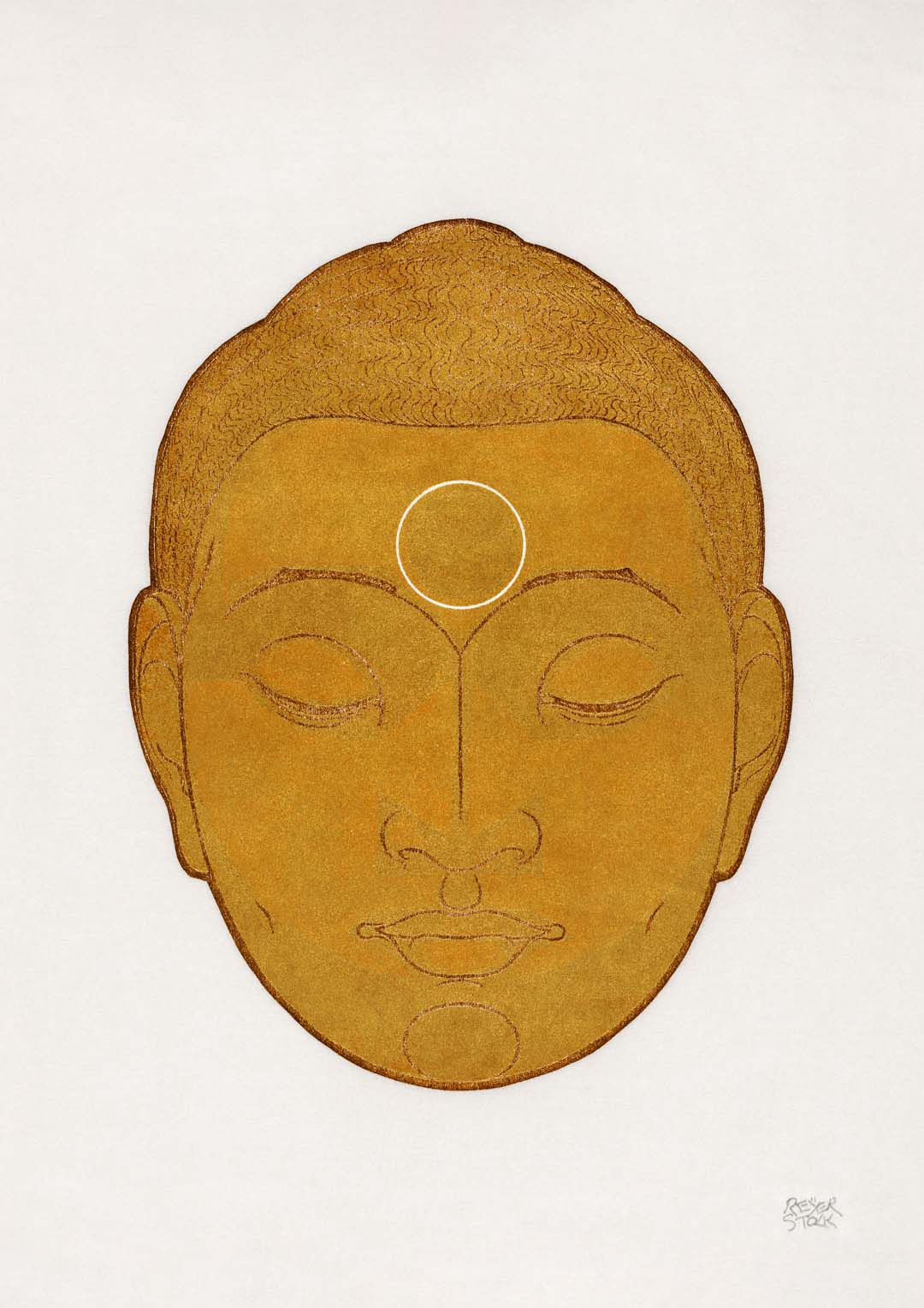Head of Buddha by Reijer Stolk