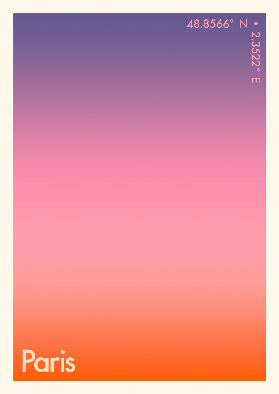 Paris Sunset City