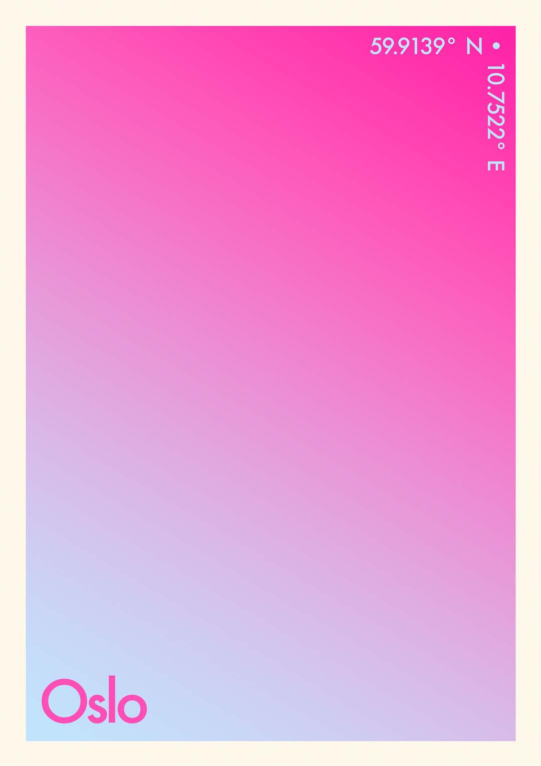 Oslo Sonnenuntergang Stadt Kunstdruck