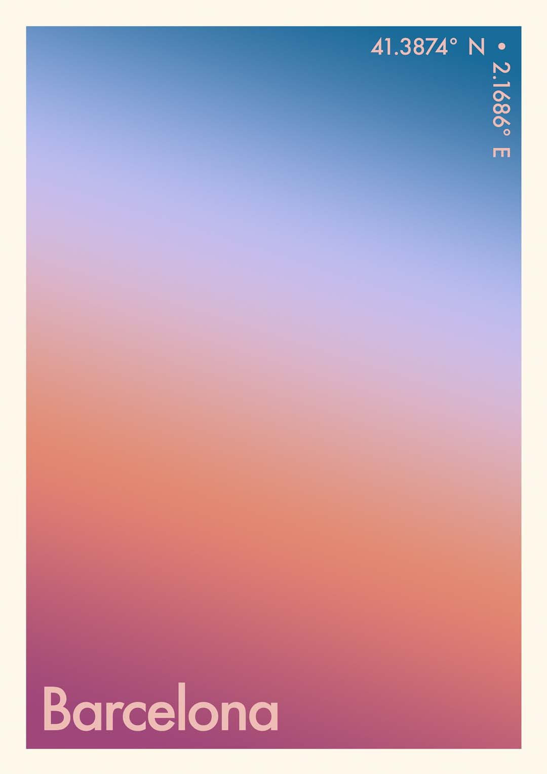 Barcelona Sunset City