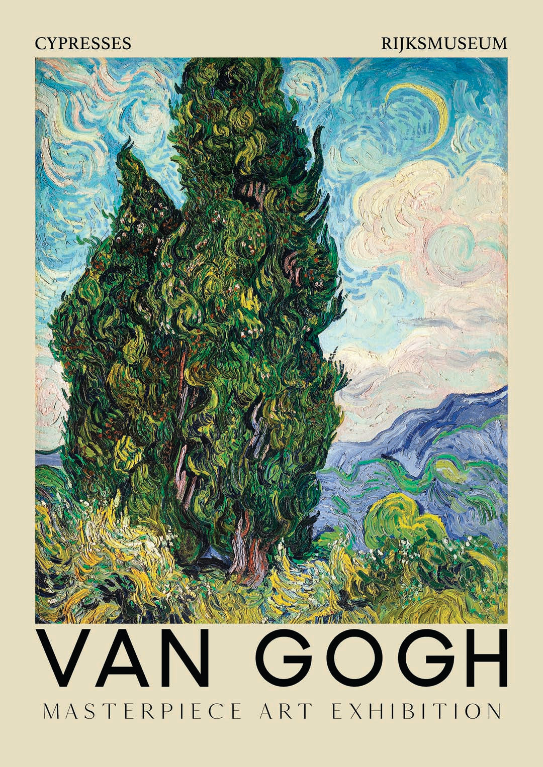 Cypresses by Van Gogh