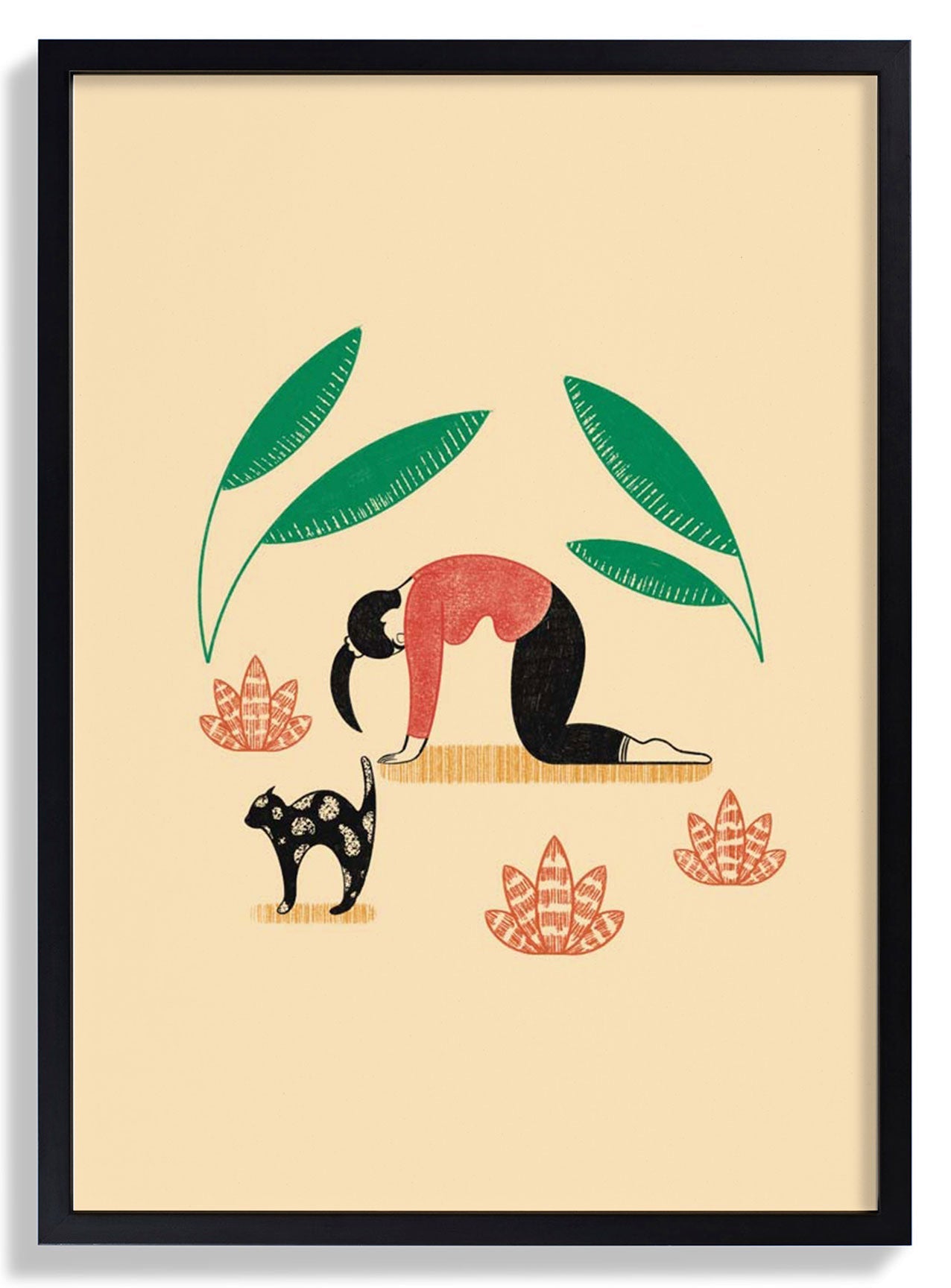 Yoga Cat Cow by Nicole Marra