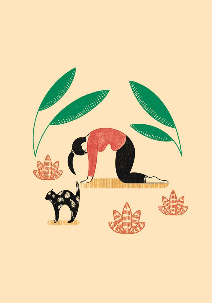 Yoga Cat Cow by Nicole Marra
