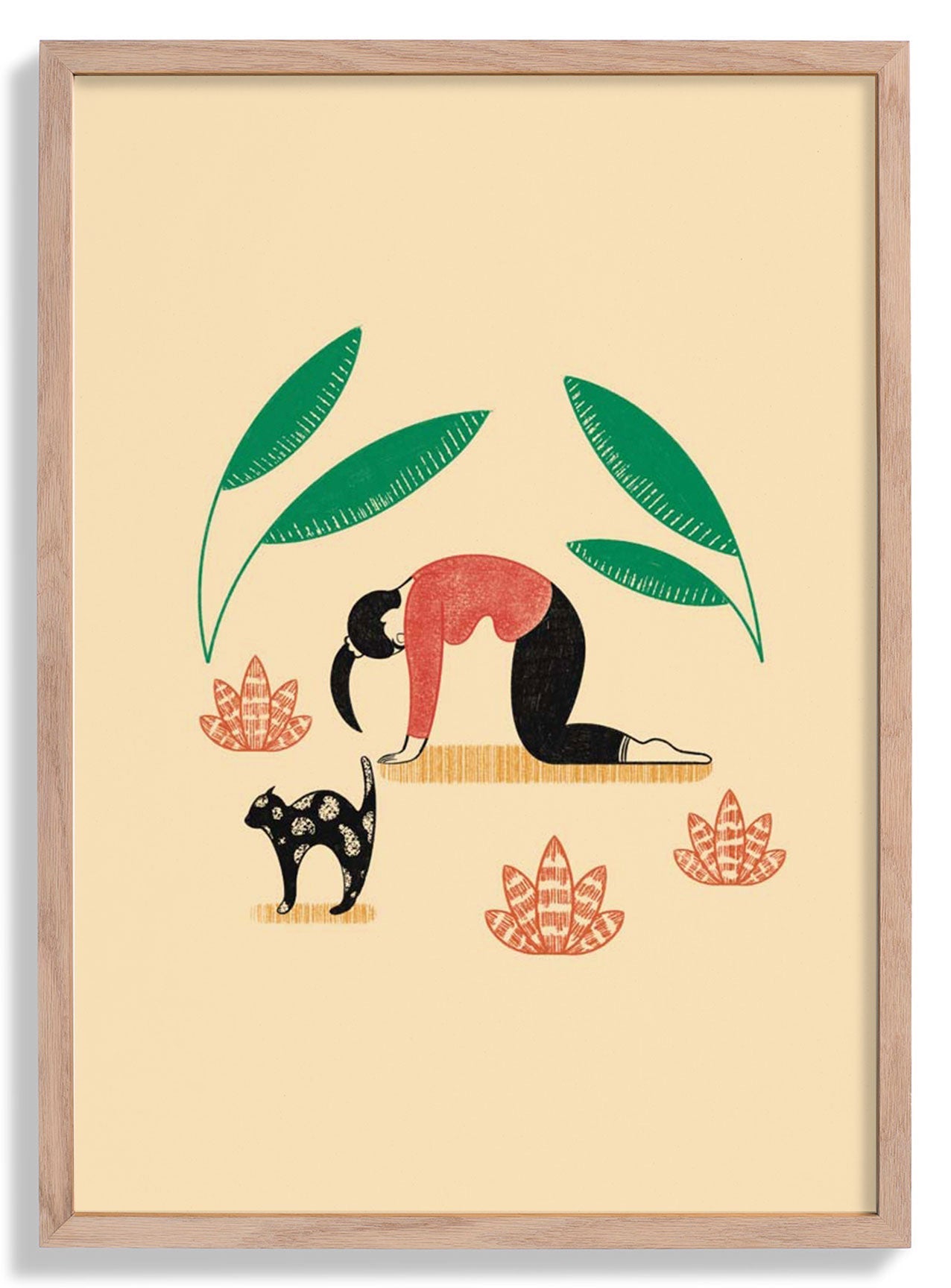 Yoga Cat Cow by Nicole Marra