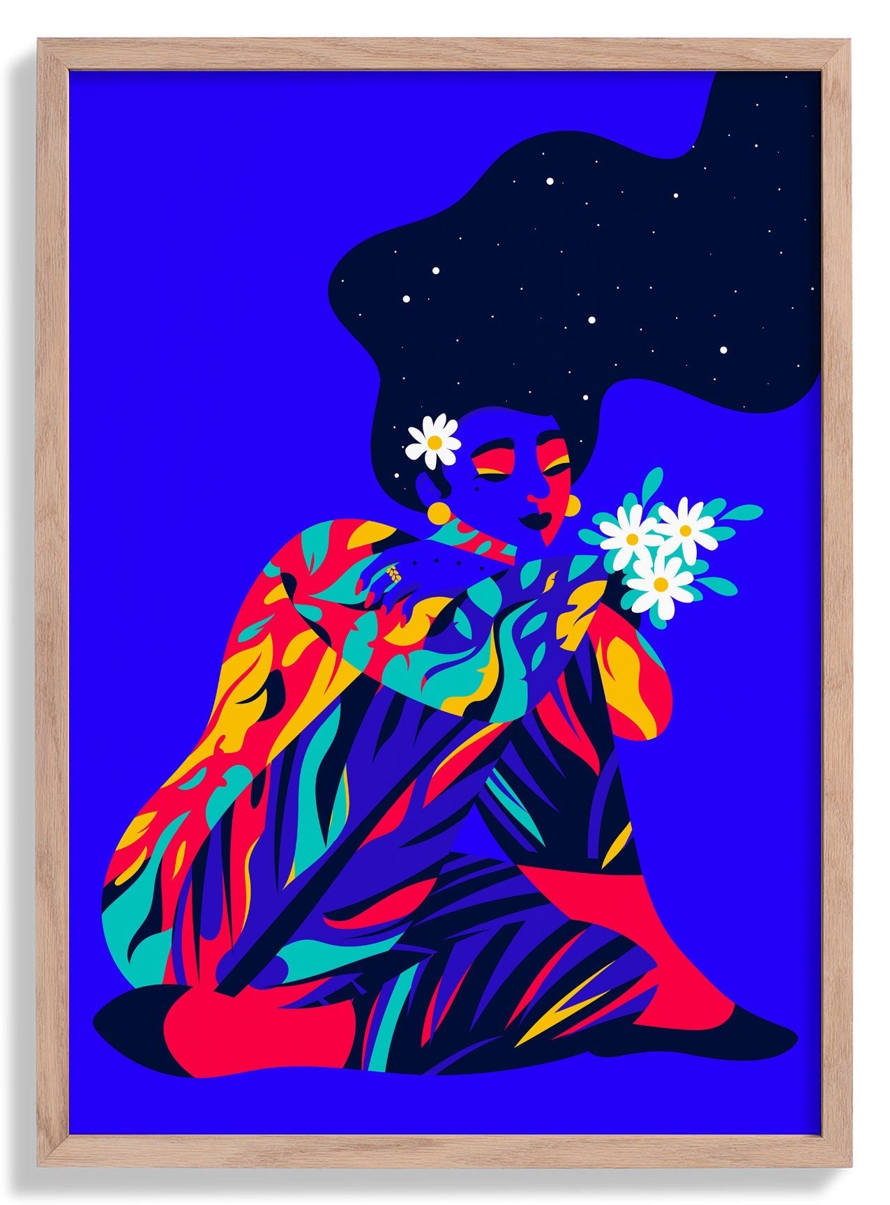 Tag der Erde blau von Sofia Doudine