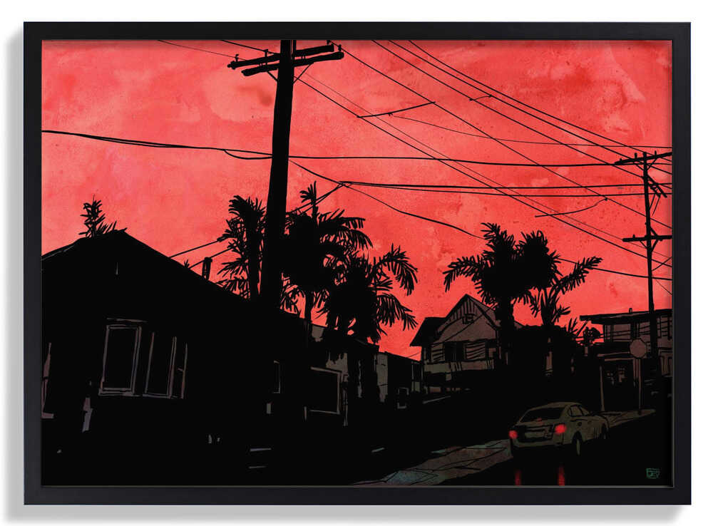 Karmesinrote Dämmerung von Giuseppe Cristiano