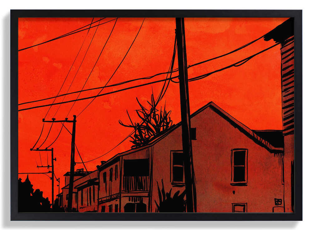 Roter Himmel von Giuseppe Cristiano