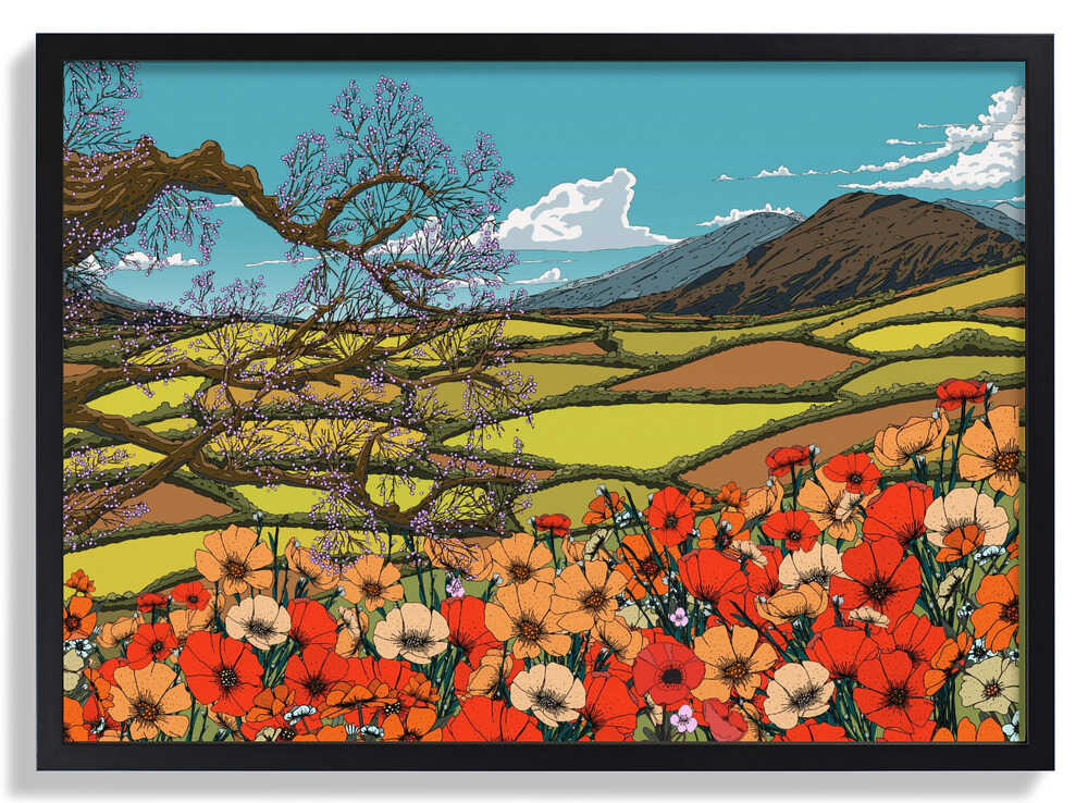 Wildflower Blossom Landscape von Nicholas