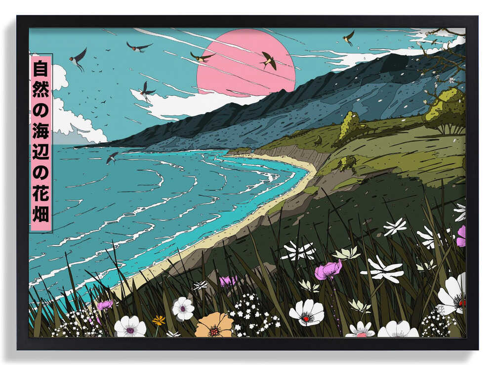 Natures Costal Meadow Panormama von Nicholas