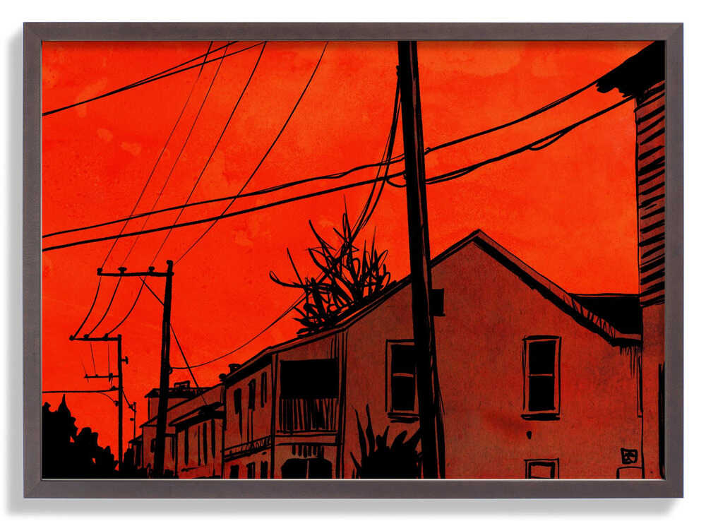 Roter Himmel von Giuseppe Cristiano