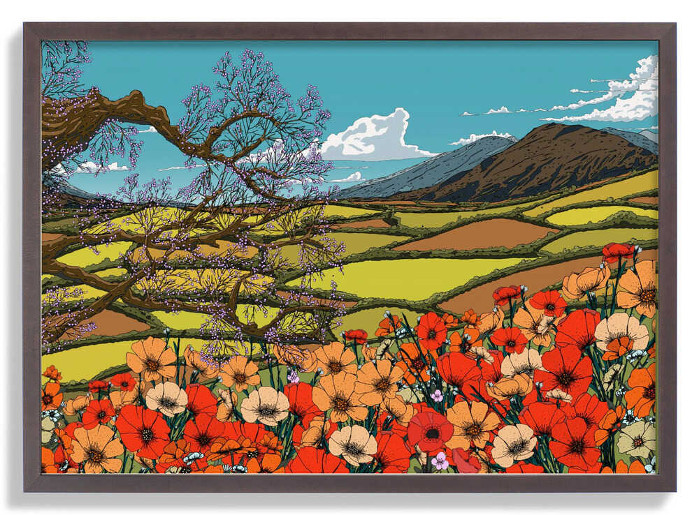 Wildflower Blossom Landscape von Nicholas