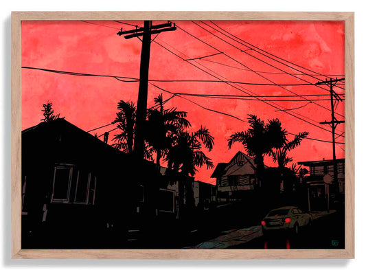 Karmesinrote Dämmerung von Giuseppe Cristiano