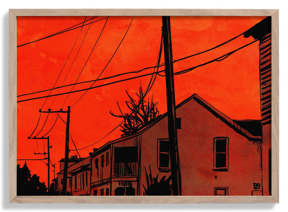 Roter Himmel von Giuseppe Cristiano