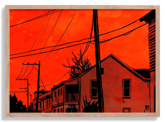 Roter Himmel von Giuseppe Cristiano