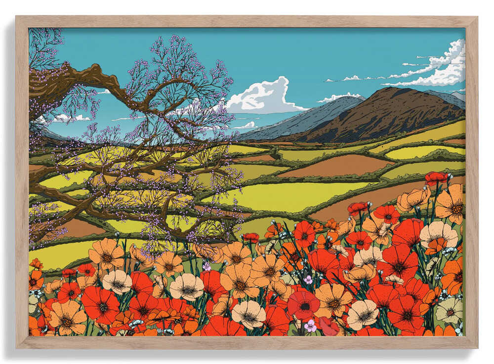 Wildflower Blossom Landscape von Nicholas